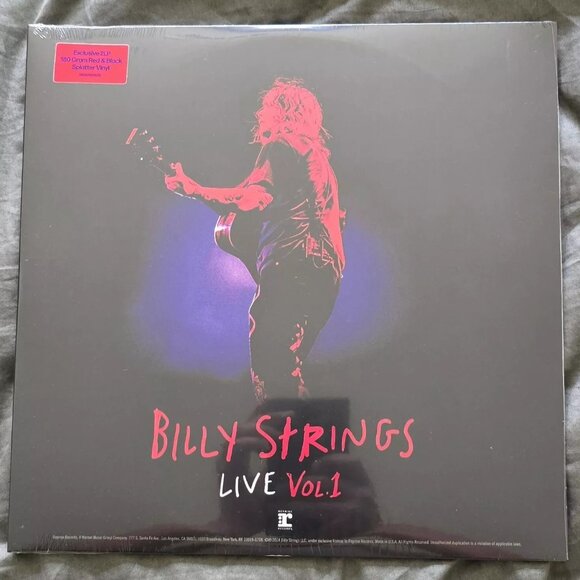Billy Strings Live Vol. 1 (2-LP) ~ Exclusive 180g Colored Vinyl ~ New/Sealed! - Picture 2 of 3